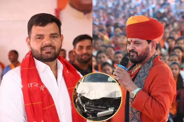 कैसरगंज लोकसभा सीट से उम्मीदवार करण भूषण सिंह के काफिले ने तीन बच्चों को रौंदा