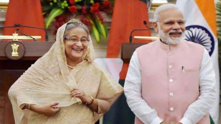 पीएम मोदी ने राष्ट्रपति भवन में बांग्लादेश की प्रधानमंत्री का किया स्वागत