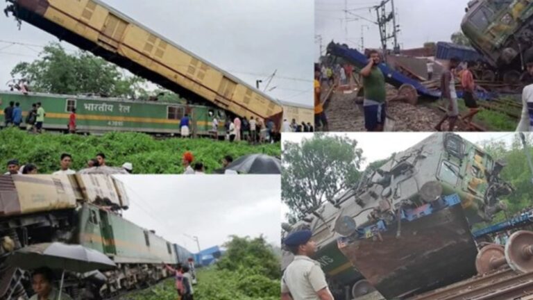 दार्जिलिंग में बड़ा ट्रेन हादसा, हादसे में 7 लोगों की मौत की खबर