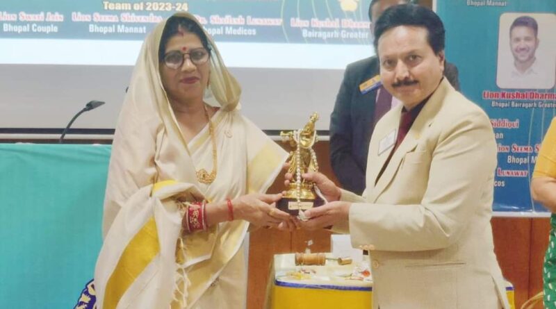 लॉयन क्लब भोपाल की अध्यक्षा बनी अनीता जैन