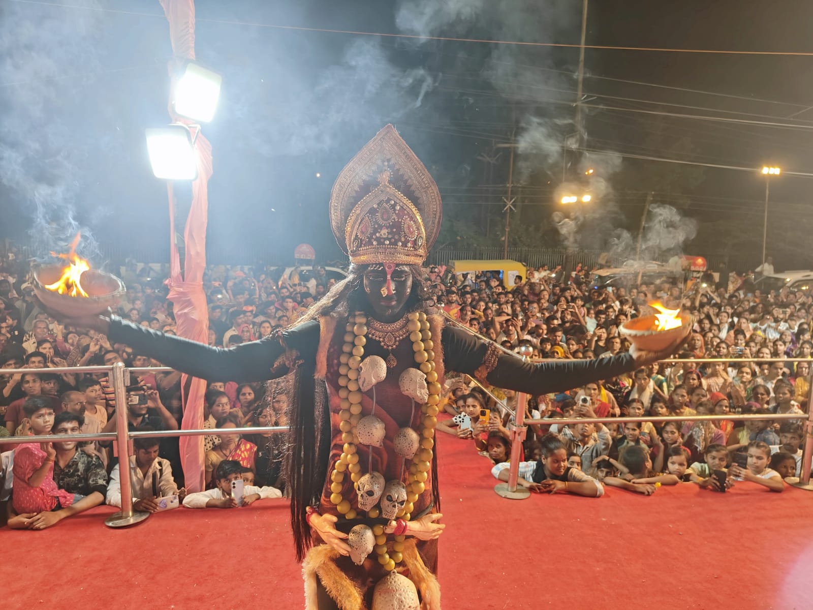 गोविंद गार्डन झांकी में सजीव चित्रण देखने के लिए उमड़ी भीड़