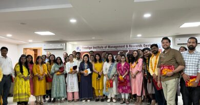 गुरु पूर्णिमा के अवसर पर प्रेस्टीज प्रबंधन एवं शोध संस्थान, ग्वालियर में शिक्षकों का हुआ सम्मान
