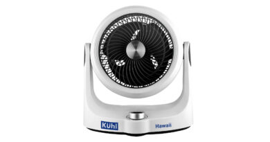 किचन के लिए बनी पहली रोटेटिंग टेबल फैन: Kühl Hawaii Desktop Swing Fan