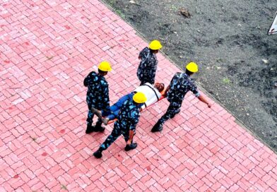 रेस्क्यू एवं आपदा प्रबंधन की विभिन्न तकनीकों का अभ्यास