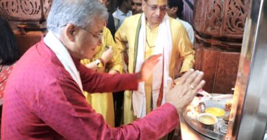 तीर्थ ओंकारेश्वर पहुंचे मुख्य निर्वाचन आयुक्त,पूजा –अर्चना कर लिया आशीर्वाद