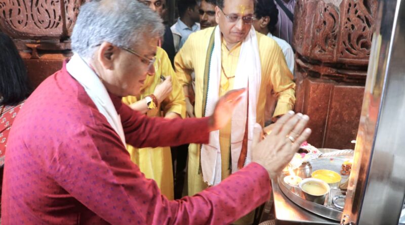 तीर्थ ओंकारेश्वर पहुंचे मुख्य निर्वाचन आयुक्त,पूजा –अर्चना कर लिया आशीर्वाद