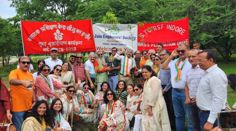बीएसएफ परिसर में जेस का पौधरोपण अभियान, बच्चों ने जाना सीमा सुरक्षा का जज़्बा