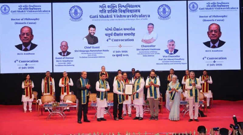 Gati Shakti Vishwavidyalaya Holds 4th Convocation; 121 Students Graduate Across B.Tech. and MBA Programmes