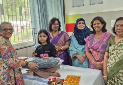 रक्षाबंधन के पूर्व थैलेसीमिया पीड़ित बच्चो को बाँधे रक्षा