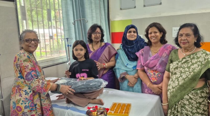 रक्षाबंधन के पूर्व थैलेसीमिया पीड़ित बच्चो को बाँधे रक्षा