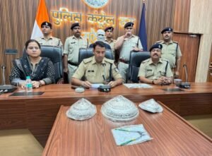 जैन मंदिर से चोरी हुए 1.5 किलो चांदी के छत्र का पुलिस ने किया खुलासा